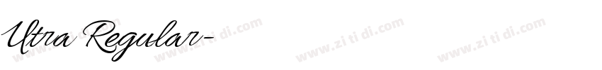 Utra Regular字体转换